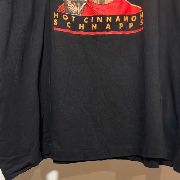 Black Graphic T-Shirt with Bold Print - Picture 4 of 9